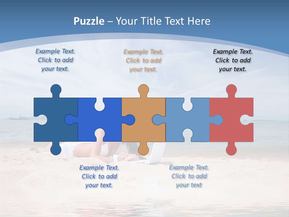 Summer Woman Beach PowerPoint Template