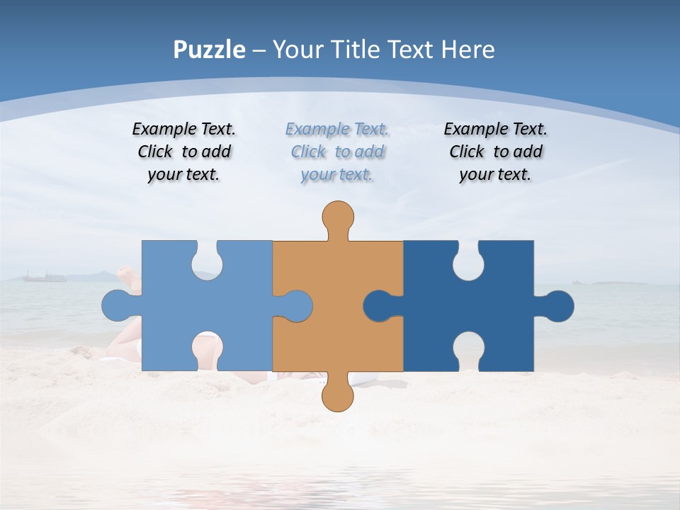 Summer Woman Beach PowerPoint Template