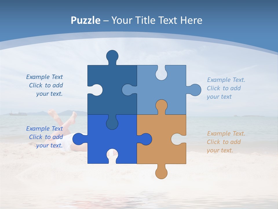 Summer Woman Beach PowerPoint Template