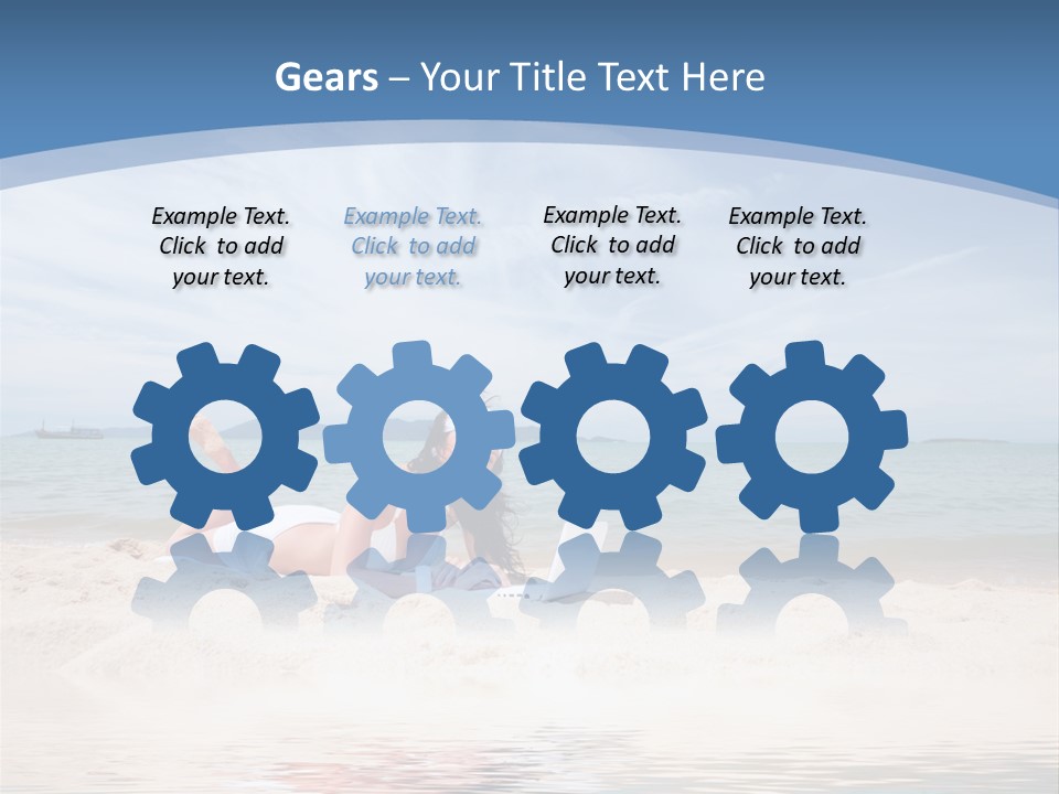 Summer Woman Beach PowerPoint Template