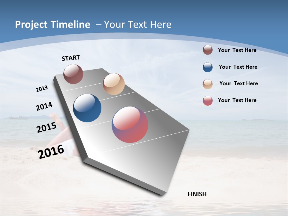 Summer Woman Beach PowerPoint Template