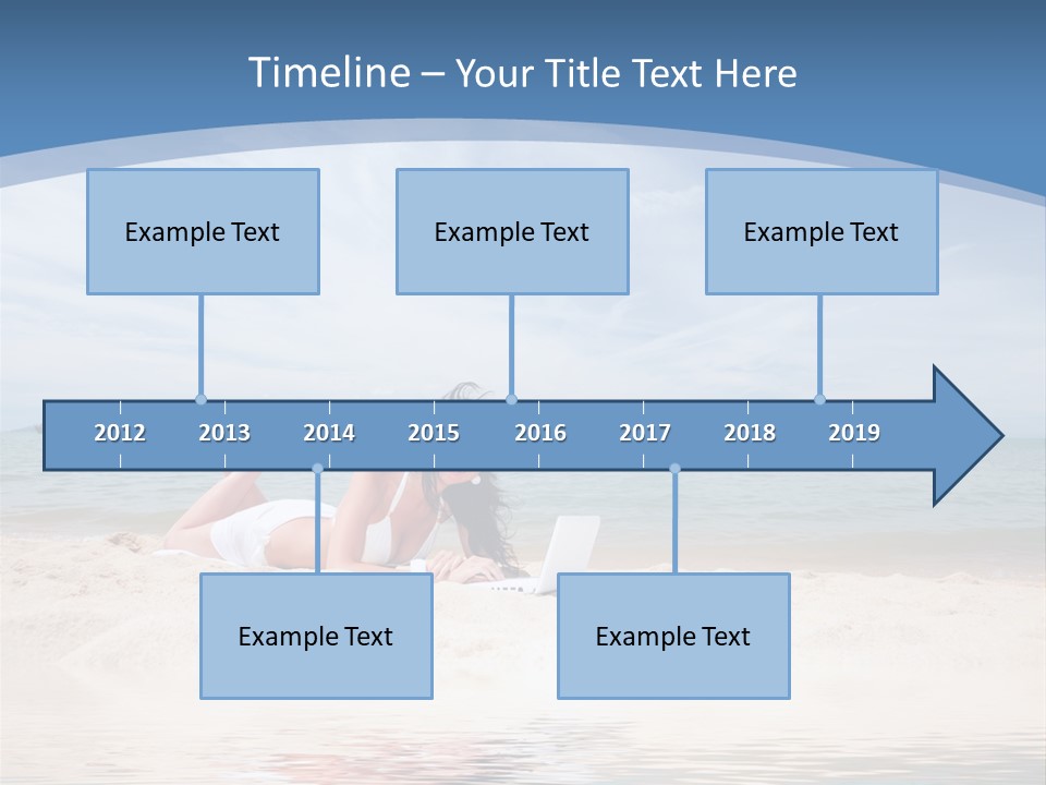 Summer Woman Beach PowerPoint Template