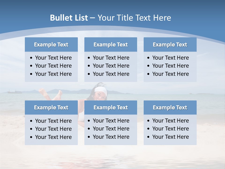 Summer Woman Beach PowerPoint Template