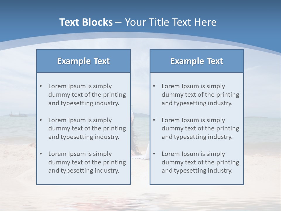 Summer Woman Beach PowerPoint Template