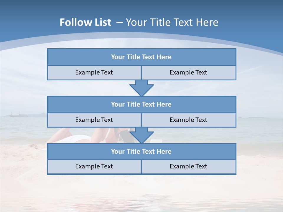 Summer Woman Beach PowerPoint Template