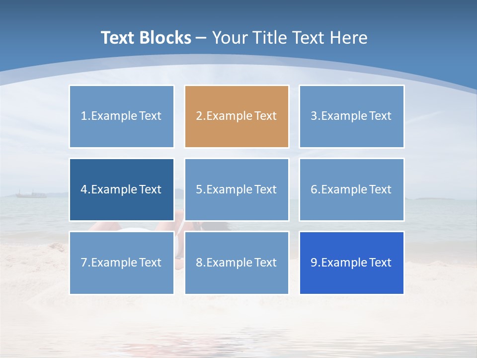 Summer Woman Beach PowerPoint Template