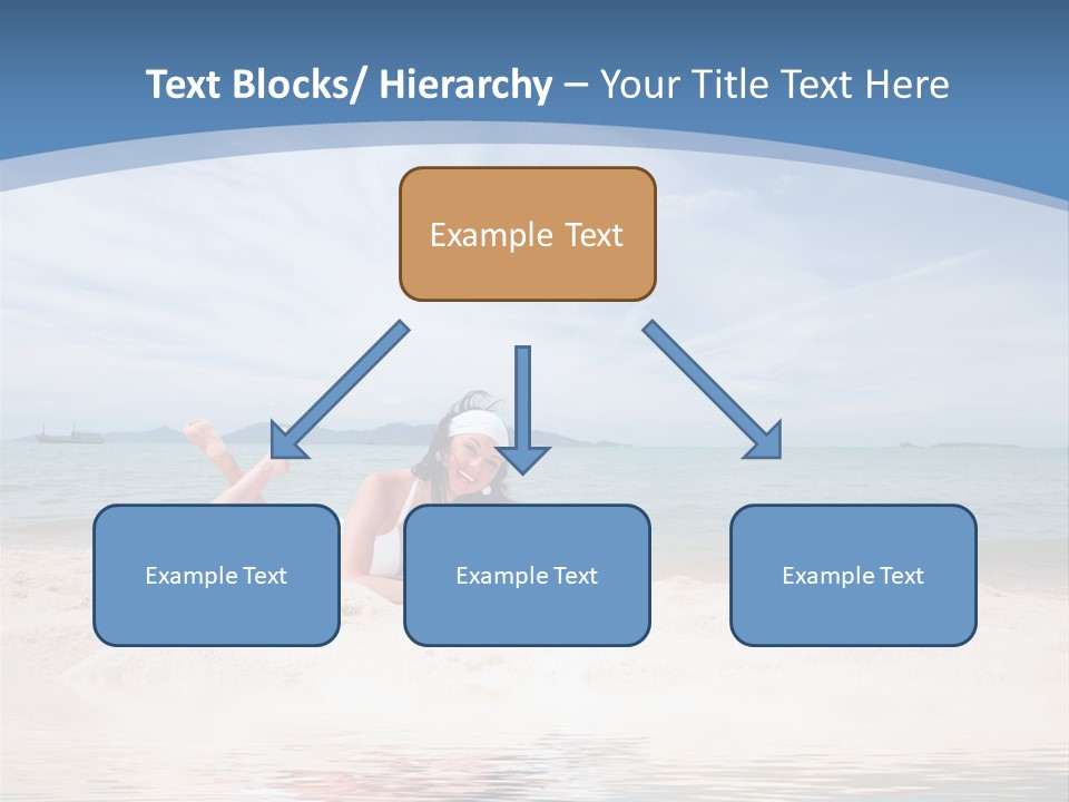 Summer Woman Beach PowerPoint Template