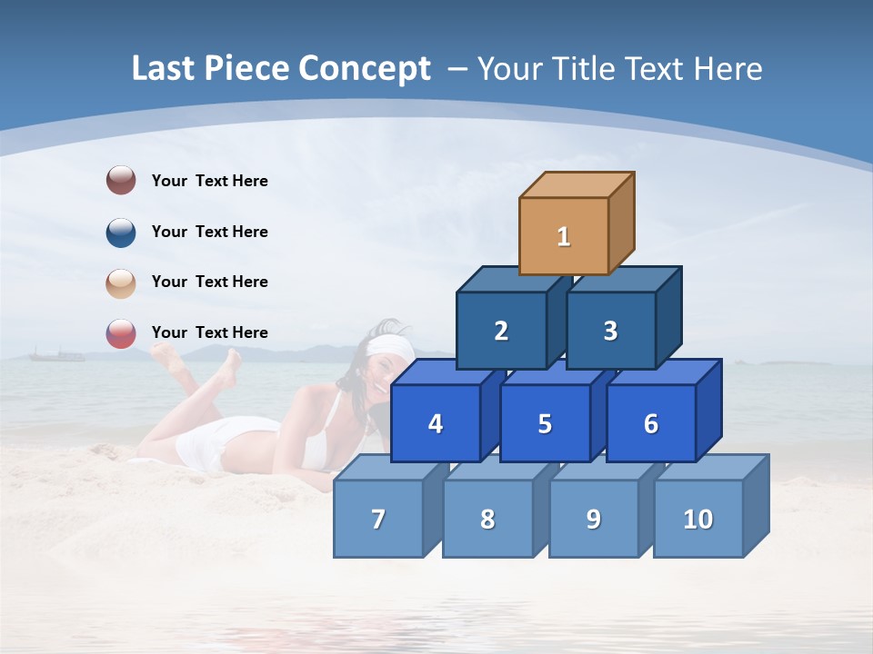 Summer Woman Beach PowerPoint Template