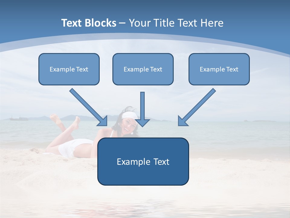 Summer Woman Beach PowerPoint Template