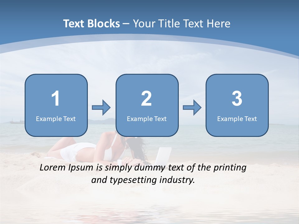 Summer Woman Beach PowerPoint Template