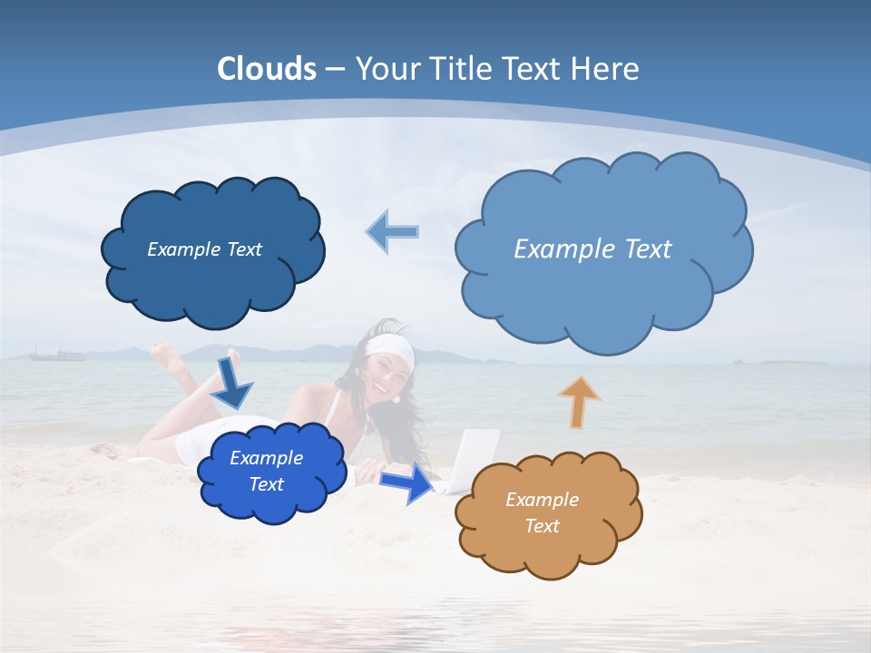 Summer Woman Beach PowerPoint Template