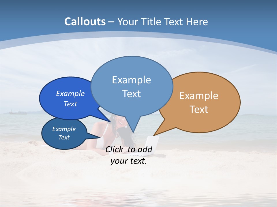 Summer Woman Beach PowerPoint Template