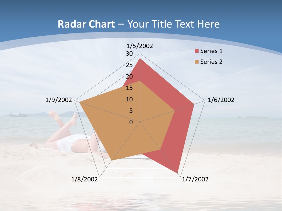 Summer Woman Beach PowerPoint Template