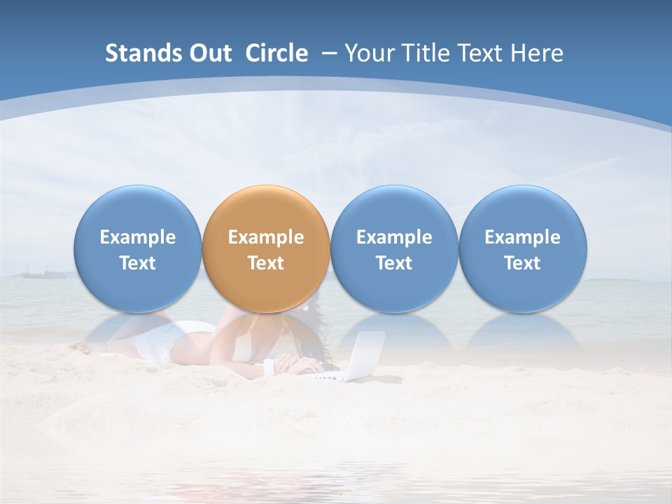 Summer Woman Beach PowerPoint Template