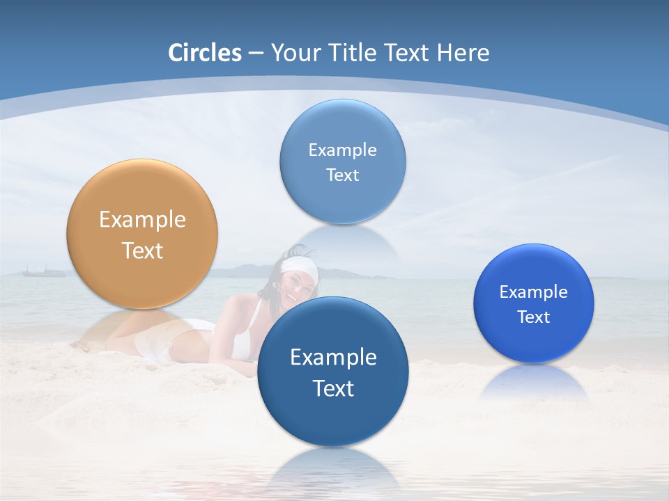 Summer Woman Beach PowerPoint Template