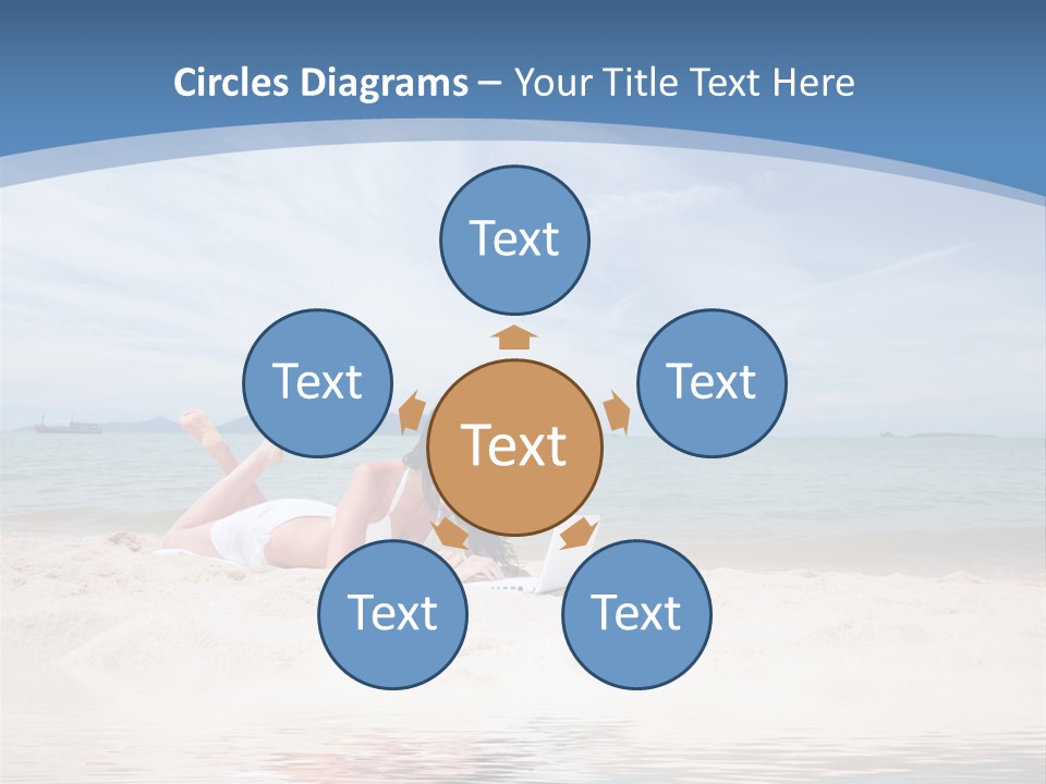 Summer Woman Beach PowerPoint Template