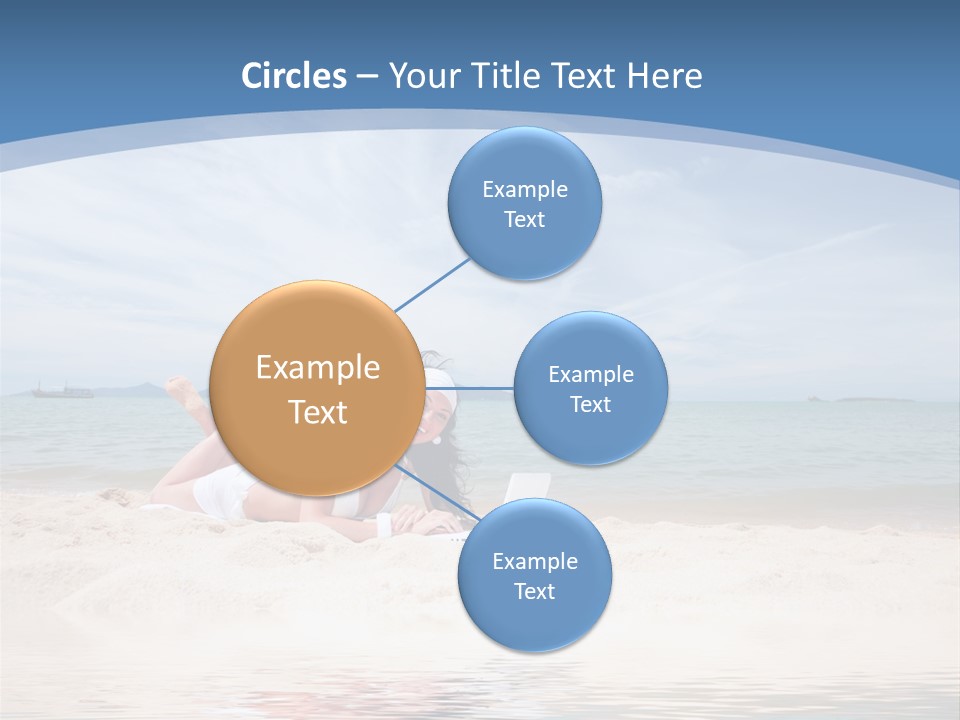 Summer Woman Beach PowerPoint Template