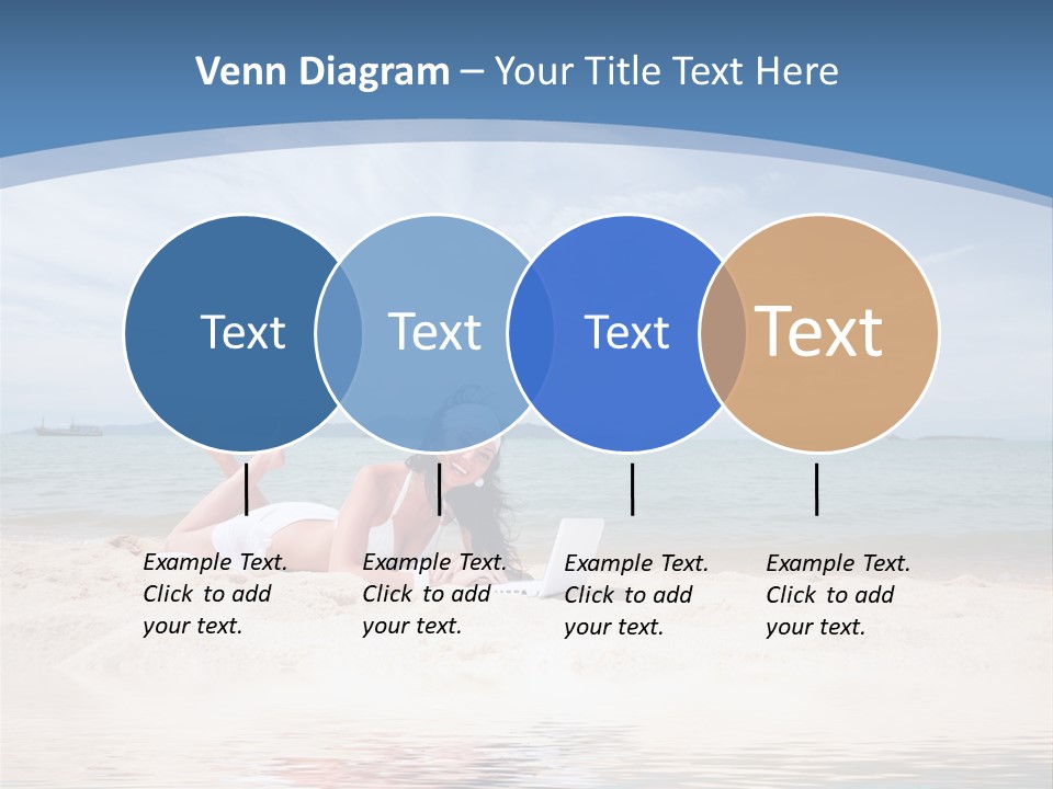 Summer Woman Beach PowerPoint Template