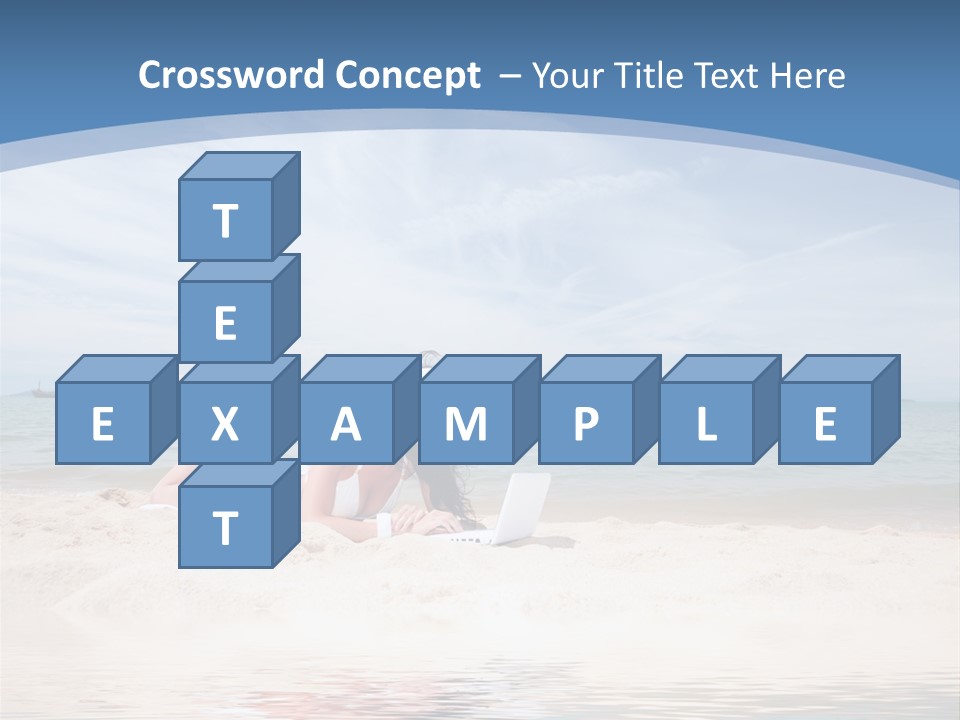 Summer Woman Beach PowerPoint Template