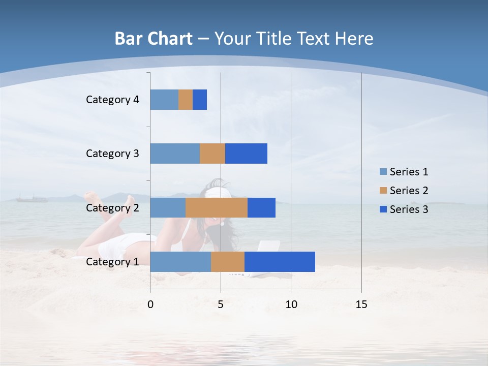 Summer Woman Beach PowerPoint Template