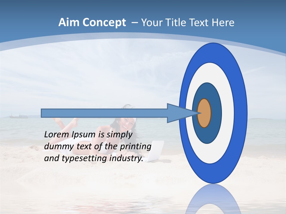 Summer Woman Beach PowerPoint Template