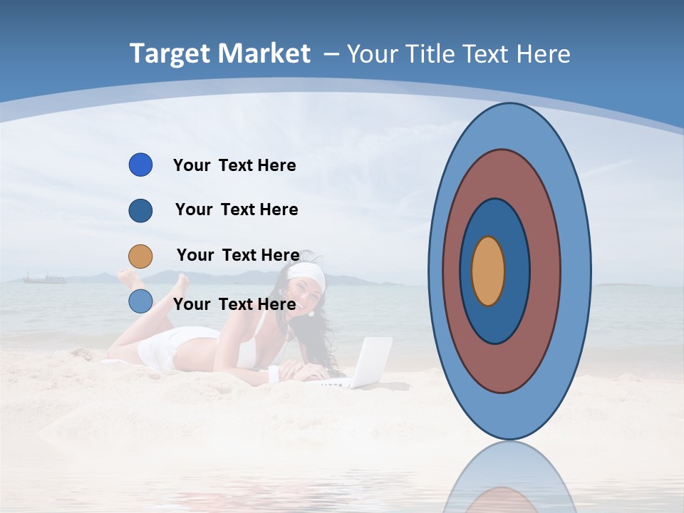 Summer Woman Beach PowerPoint Template