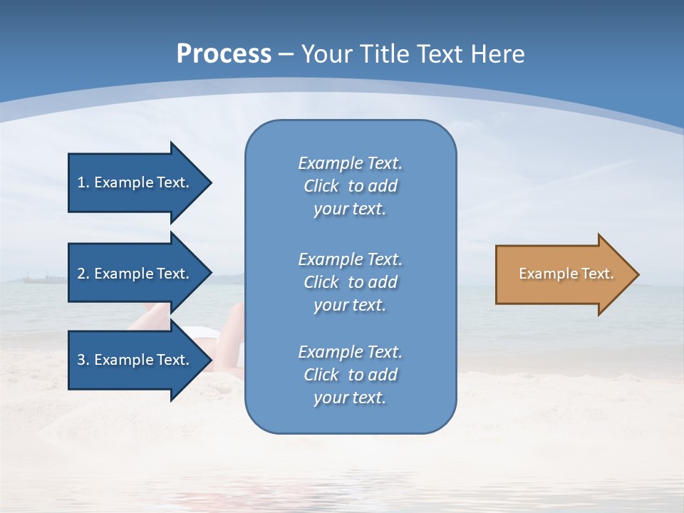 Summer Woman Beach PowerPoint Template