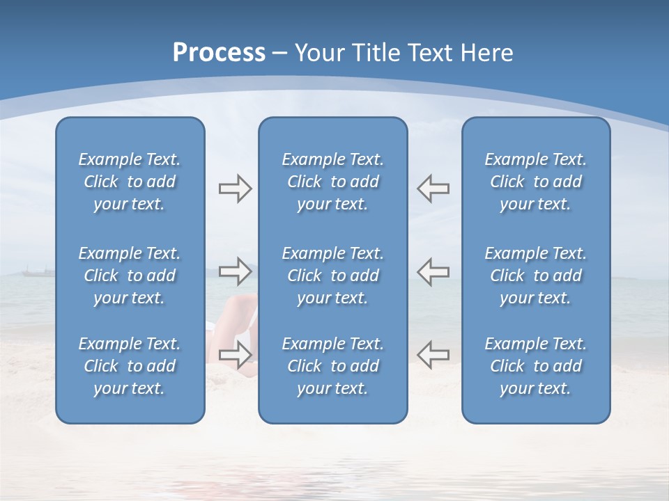 Summer Woman Beach PowerPoint Template