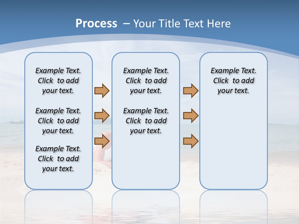 Summer Woman Beach PowerPoint Template
