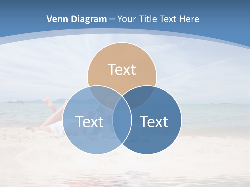 Summer Woman Beach PowerPoint Template