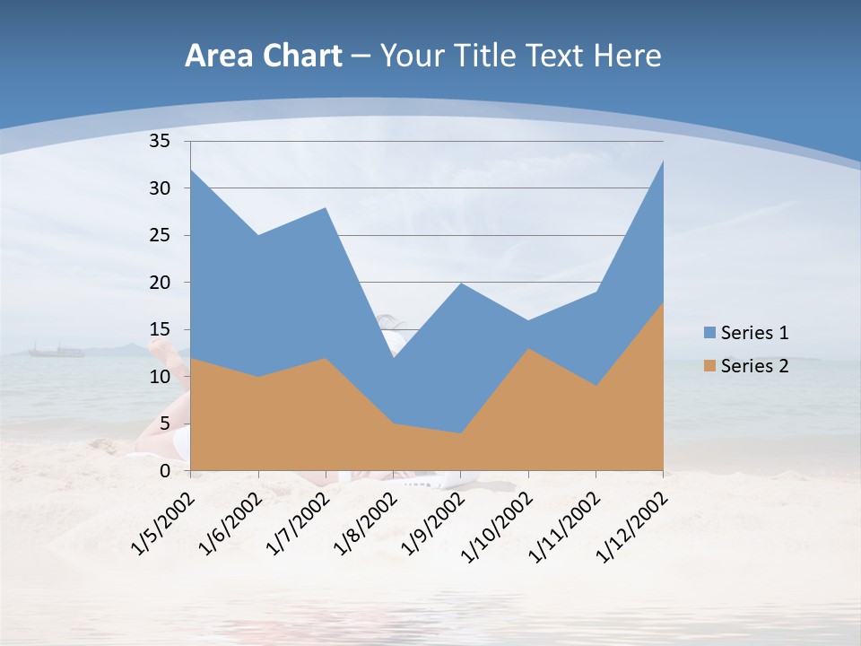 Summer Woman Beach PowerPoint Template