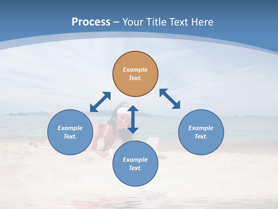 Summer Woman Beach PowerPoint Template