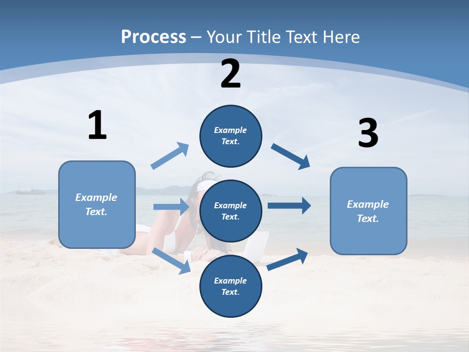 Summer Woman Beach PowerPoint Template