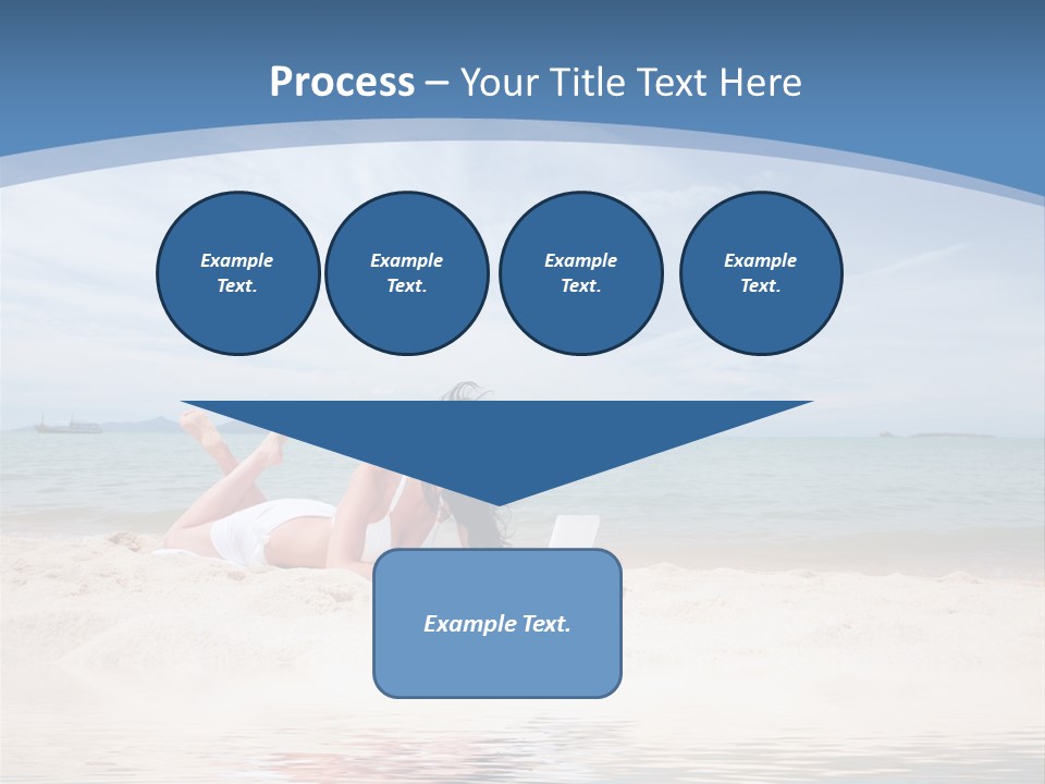Summer Woman Beach PowerPoint Template