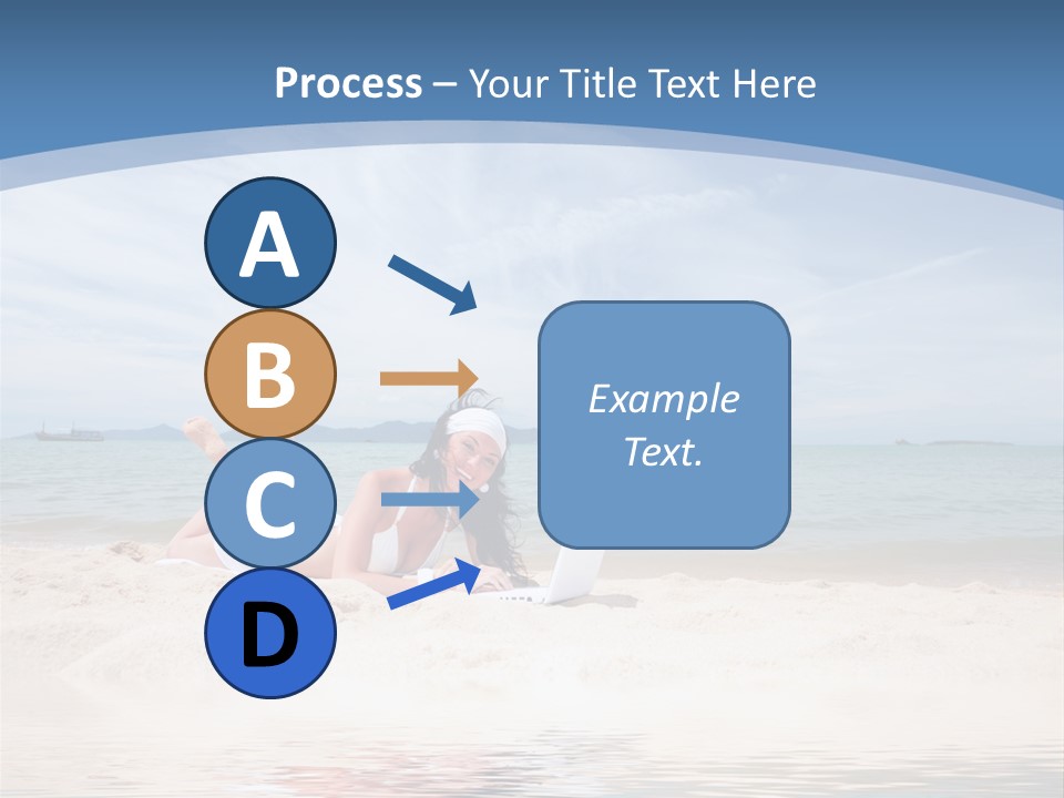 Summer Woman Beach PowerPoint Template