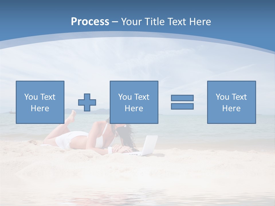 Summer Woman Beach PowerPoint Template