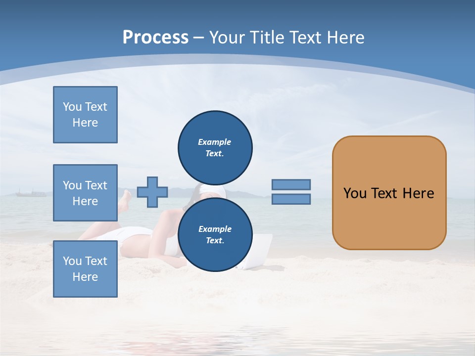 Summer Woman Beach PowerPoint Template