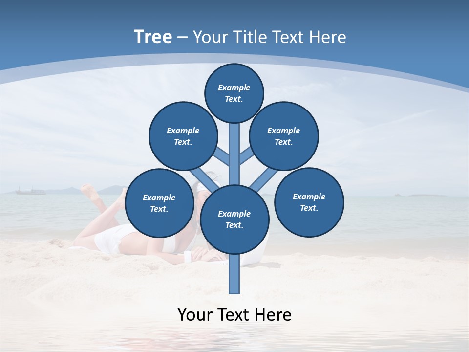 Summer Woman Beach PowerPoint Template