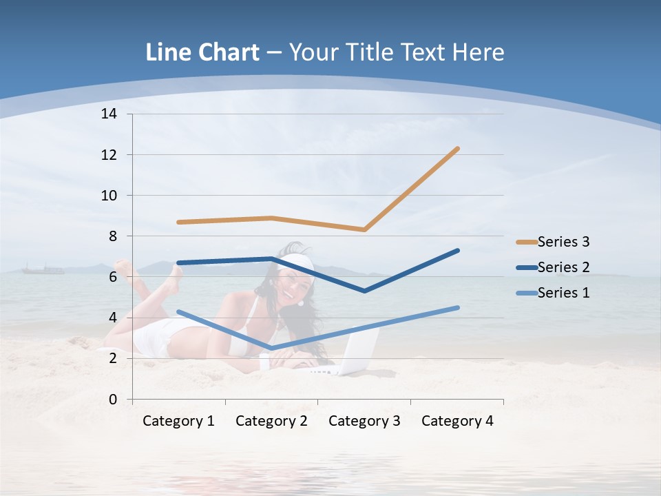 Summer Woman Beach PowerPoint Template