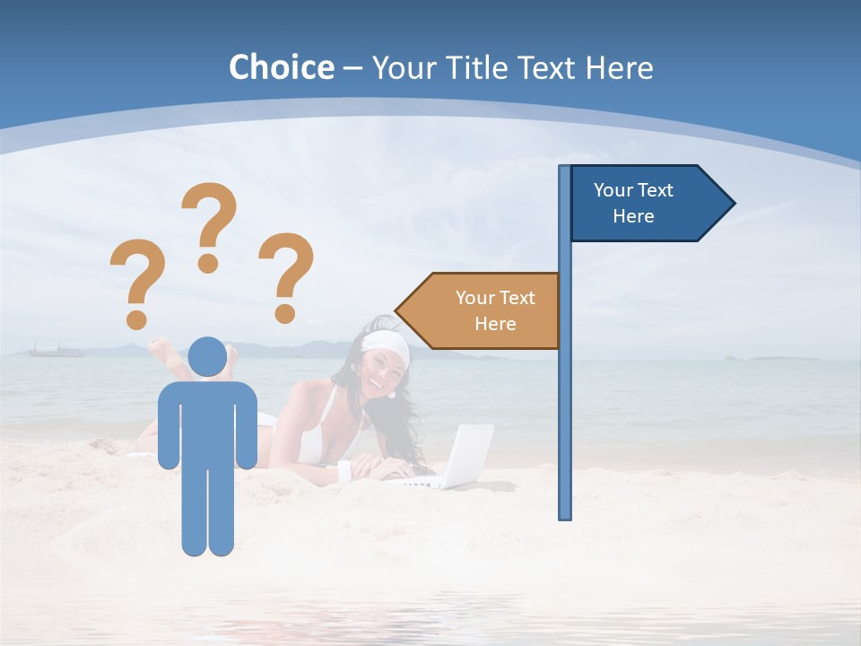 Summer Woman Beach PowerPoint Template