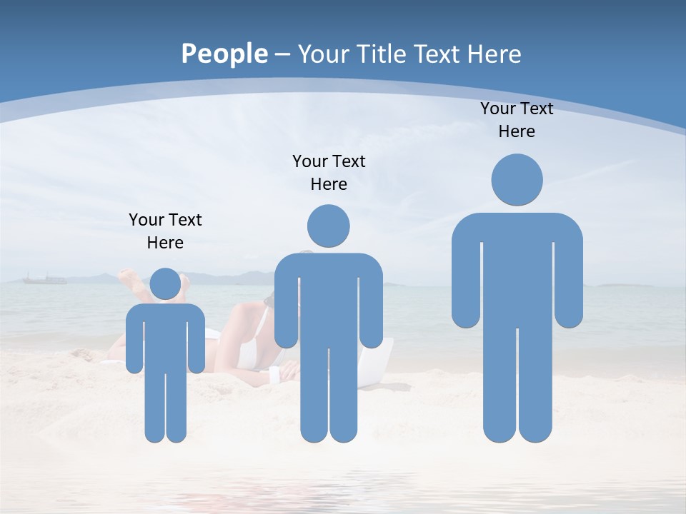 Summer Woman Beach PowerPoint Template