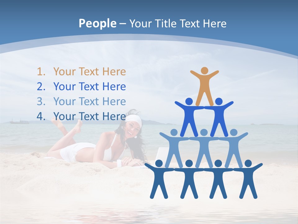 Summer Woman Beach PowerPoint Template