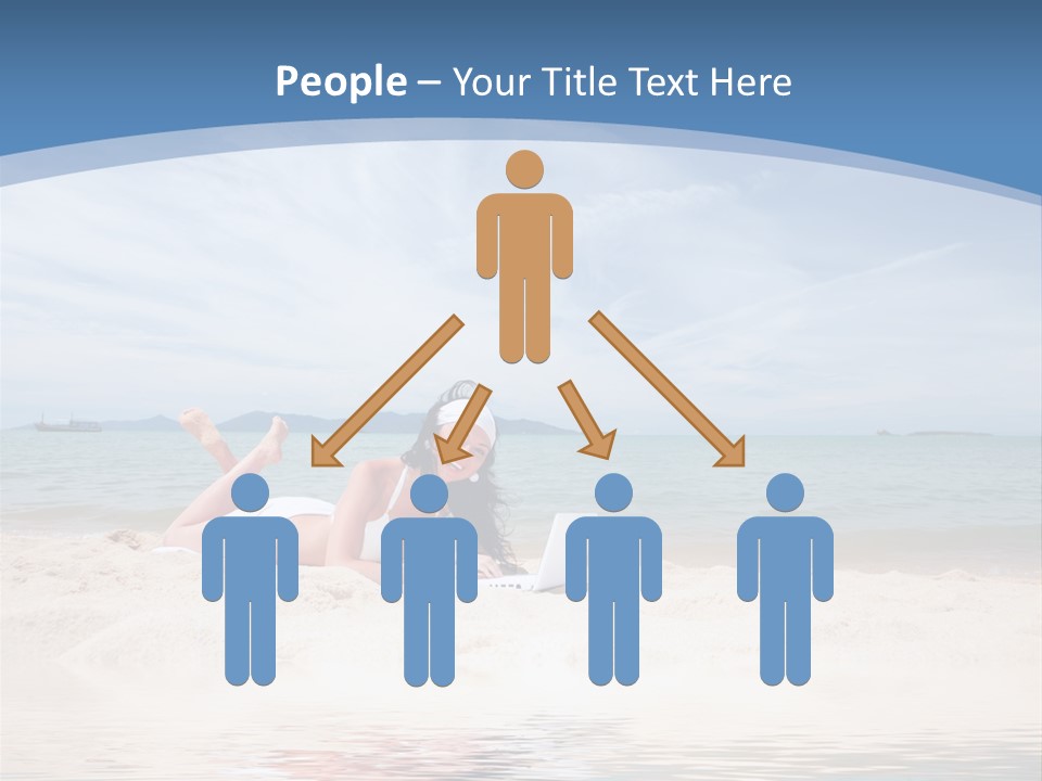 Summer Woman Beach PowerPoint Template