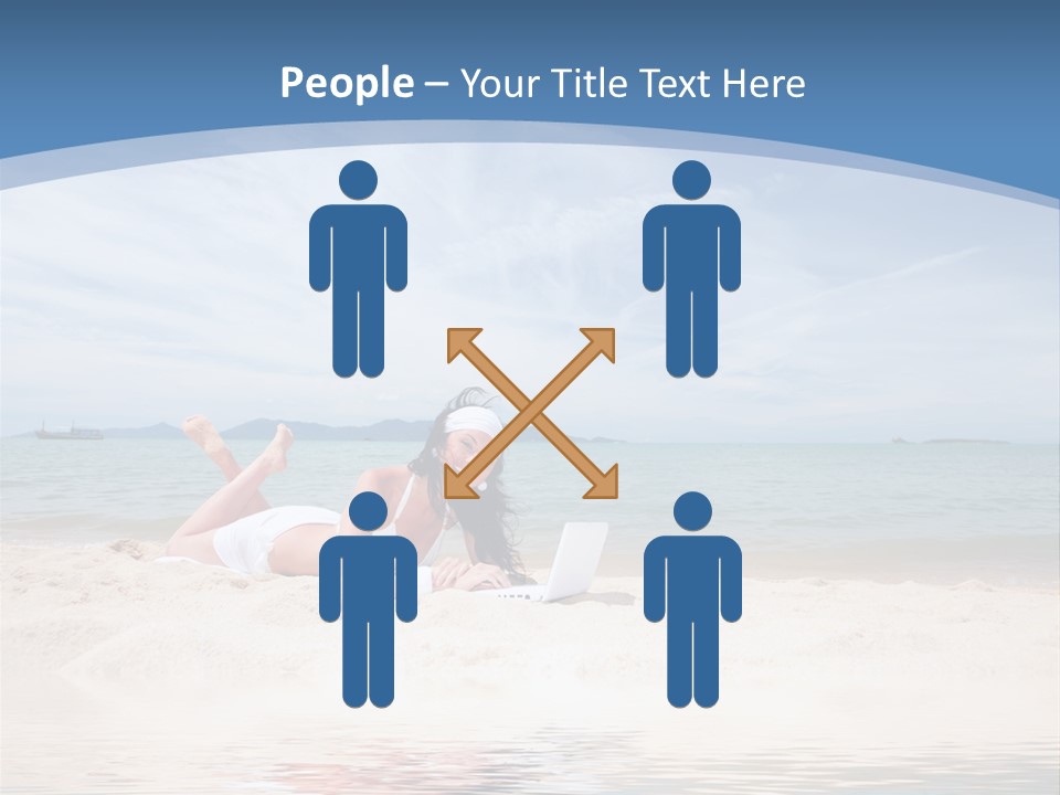 Summer Woman Beach PowerPoint Template