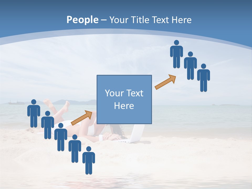 Summer Woman Beach PowerPoint Template