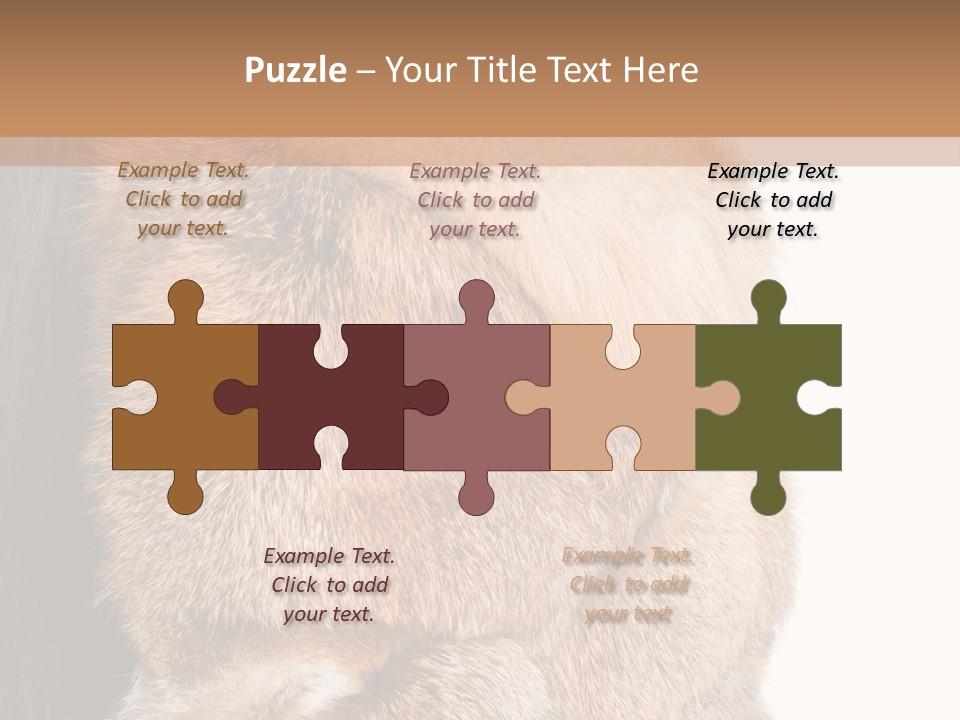 Beautiful Woman In Fur Coat PowerPoint Template