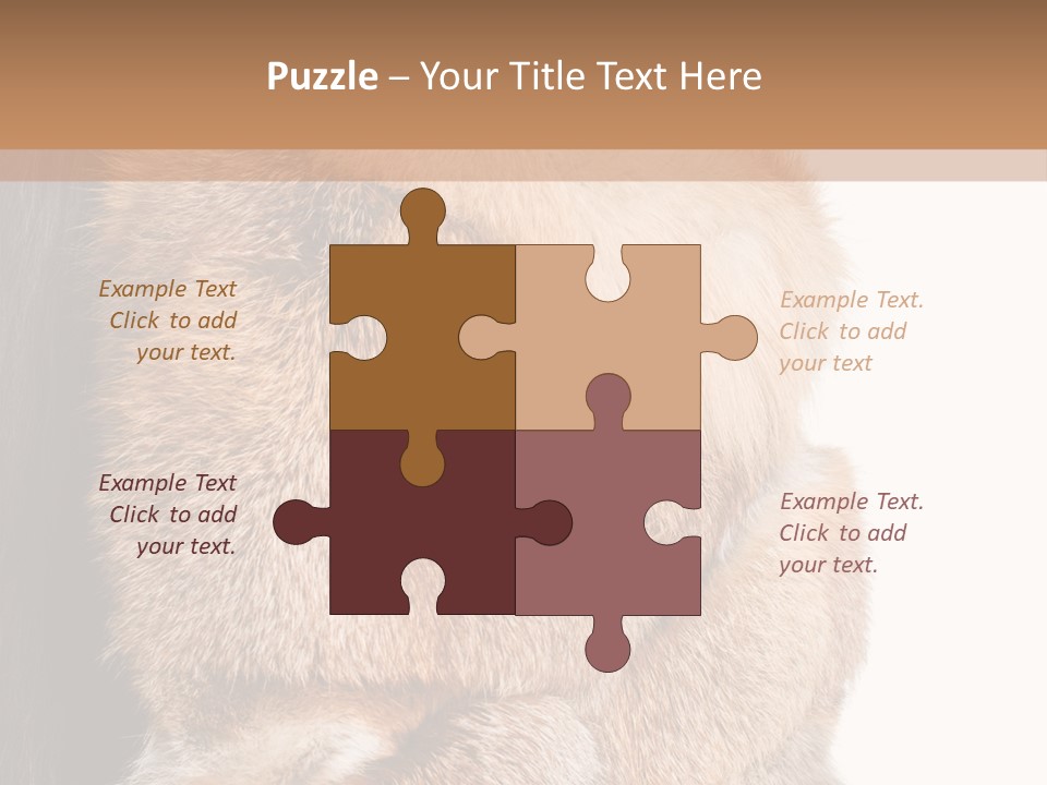 Beautiful Woman In Fur Coat PowerPoint Template