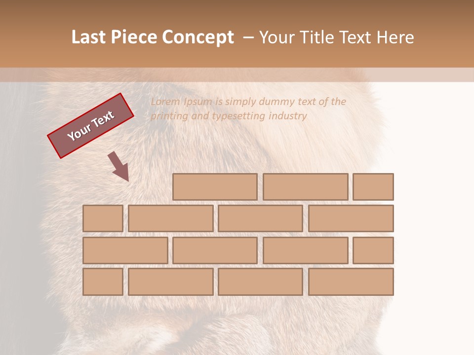 Beautiful Woman In Fur Coat PowerPoint Template