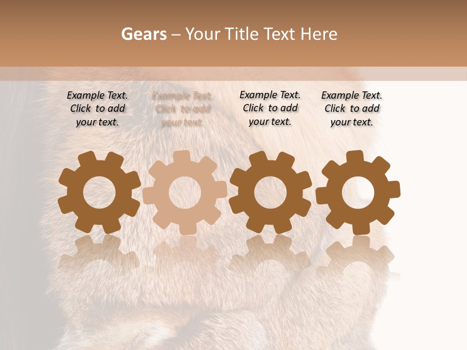 Beautiful Woman In Fur Coat PowerPoint Template