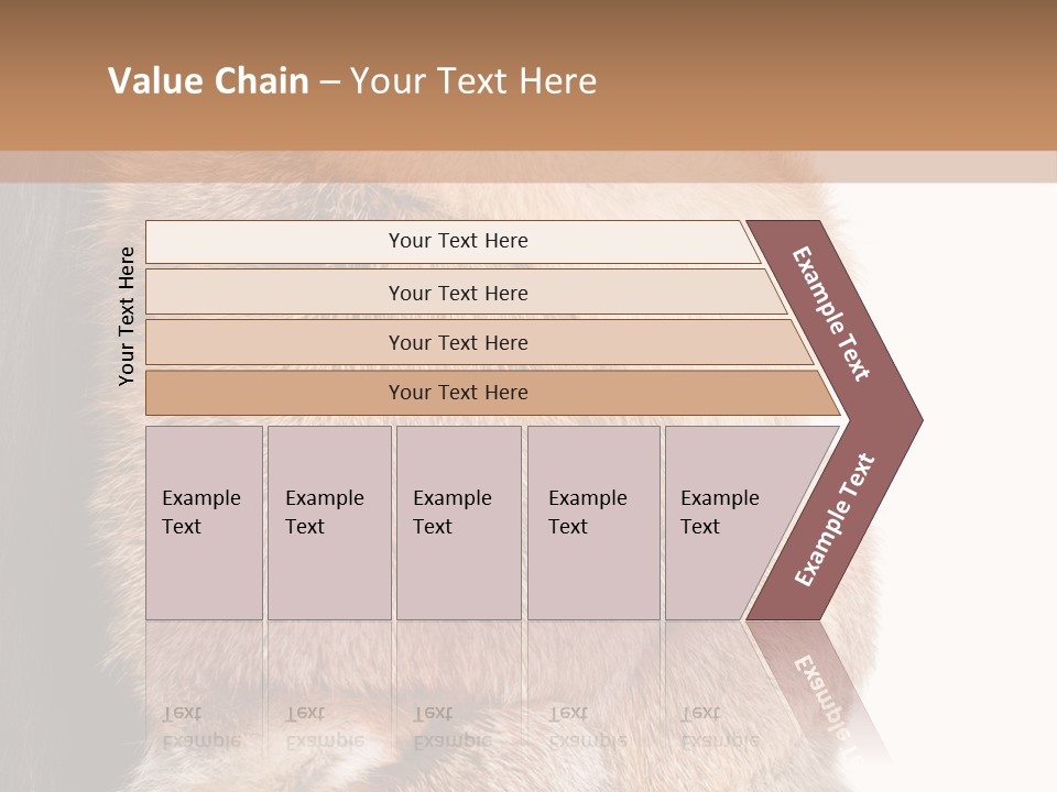 Beautiful Woman In Fur Coat PowerPoint Template